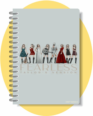 craft maniacs TAYLOR SWIFT COLLECTION A5 Diary RULED 160 Pages(White)