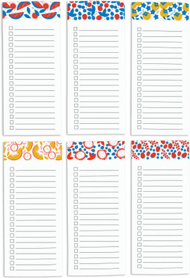Inkdotpot Notepad Regular Note Pad Unruled 6 Pages(Medium Blue, Pack of 6)