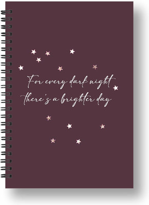 ROT RIX Notebook A5 Diary Ruled 144 Pages(Maroon)
