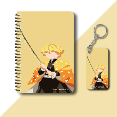 craft maniacs DEMON SLAYER 2023 NOTEBOOK COLLECTION A5 Notebook RULED 160 Pages(White)