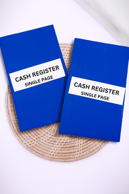 GAURAV ENTERPRISES CASH REGISTER SINGAL PAGE Regular Notebook Ruled 100 Pages(Elegant blue, Pack of 2)