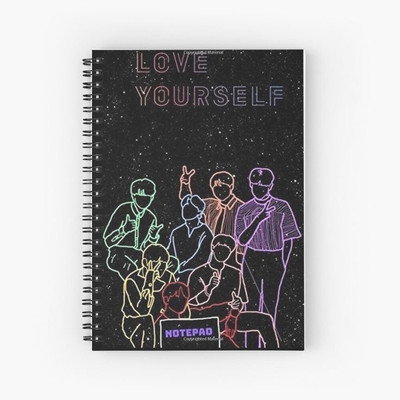craft maniacs BTS 2023 DIARY A5 Notebook RULED 120 Pages(Multicolor)
