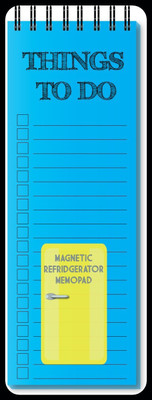Nourish Things To Do Magnetic Refrigerator_DRY Regular Memo Pad Ruled 50 Pages(Blue)