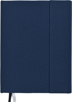 Keuze Premium PU Cover Journal with Overlapping Double Magentic Flap Closure A5 Notebook Ruled 192 Pages(Blue)