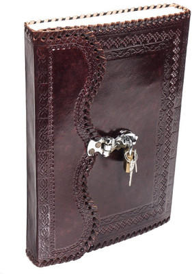 Pranjals House leather diary A5 Diary unruling 100 Pages(Brown)