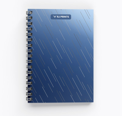 RJPrint Nature Art A5 Notebook Unruled 200 Pages(Bluecolour)