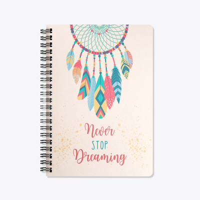 Scribbly Spiral Diary A5 Notebook Ruled, Unruled 60 Pages(MUTLICOLOUR)