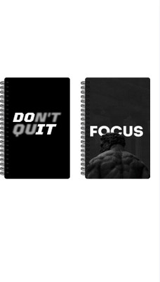 buddytales Dual Combo 180 pages in total A5 Notebook Unruled 180 Pages(Black, Pack of 2)