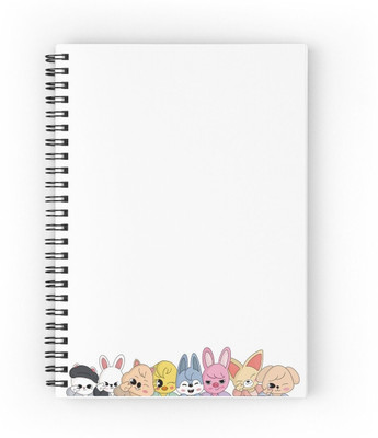 craft maniacs STRAY KIDS DIARIES 2025 A5 Notebook RULED 160 Pages(Black)