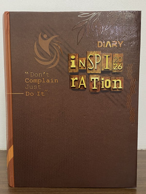 Anicca Premium Brown Inspiration Sunday Separate HardBound Tabbed Journal New Year 2026 B5 Diary Ruled 365 Pages(Brown)