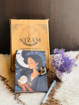 NIZAM HANDICRAFT Beautifully designed diary Notebook With Lock Clasp A5 Diary Unruled A5 Diary 100 200 Pages(Multicolor)