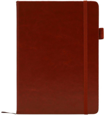 Family store Leatherette Diary A5 Notebook Ruled 200 Pages(Tan)
