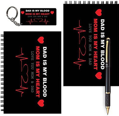 craft maniacs A6 MESSAGE PADS + ONE KEYRING A6 Notebook UNRULED 160 Pages(Multicolor, Pack of 2)