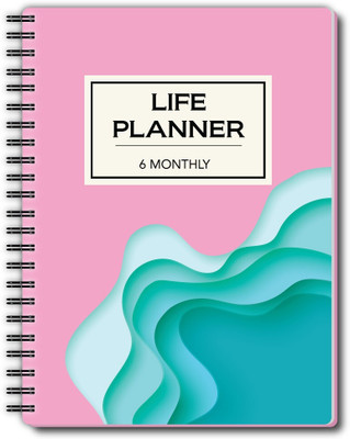 Nourish Life A5 Planner/Organizer Ruled 200 Pages(Pink)