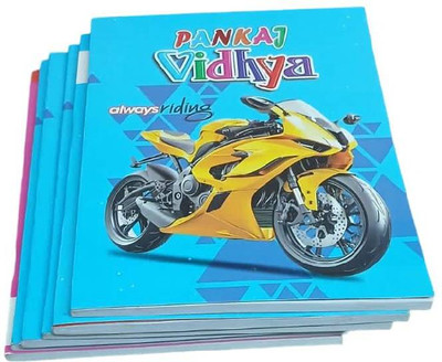 Tollymart 5 Book-size Notebook SINGLE RULE 50 Pages(Multicolor, Pack of 5)