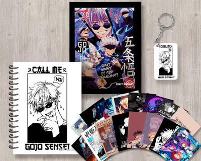 craft maniacs JUJUTSU KAISEN GIFTING SET A5 Diary RULED 120 Pages(White)