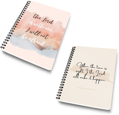 DI-KRAFT Diary Combo Pack | Printed Diary combo Pack | BTS New Collection A5 Diary Unruled 120 Pages(Multicolor and Biege 03, Pack of 2)