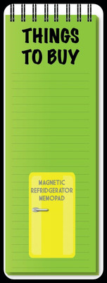 Nourish Things To Buy Magnetic Refrigerator_DRY Regular Memo Pad Ruled 50 Pages(Green)
