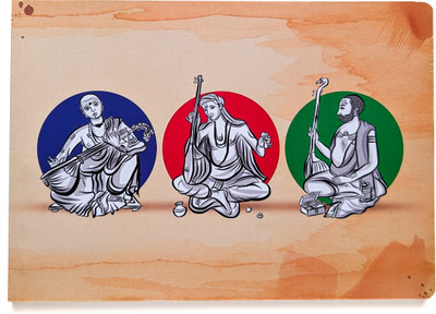 Doodle Monk Kadhambam Mummoorthigal - Notebook A5 Notebook Unruled 96 Pages(Multicolor)