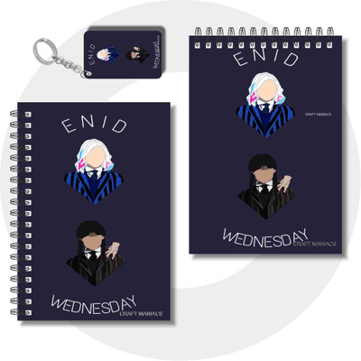 craft maniacs 2025 NOTEBOOKS A6 Diary UNRULED 100 Pages(Multicolor, Pack of 2)