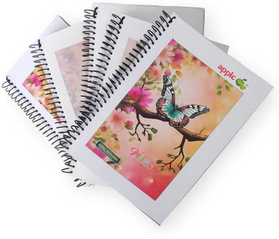 Aditya and krishna copy Recycled Handmade A4 Notebook Rulled 500 Pages(Multicolor, Pack of 5)