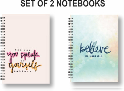 ROT RIX Notebook A5 Diary Ruled 144 Pages(Multicolor, Pack of 2)