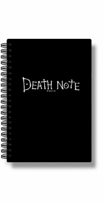 buddytales Death Note Notebook single A5 Notebook unruled 120 Pages(Black and white)