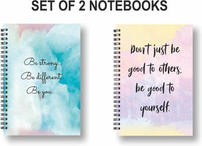 ROT RIX combo of 2 Notebooks A5 Diary Ruled 144 Pages(Multicolor, Pack of 2)