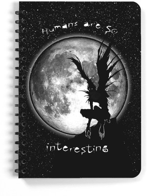 craft maniacs DEATH NOTE A5 Notebook RULED 160 Pages(HUMANS ARE INTERESTING DEATH NOTE DIARY)