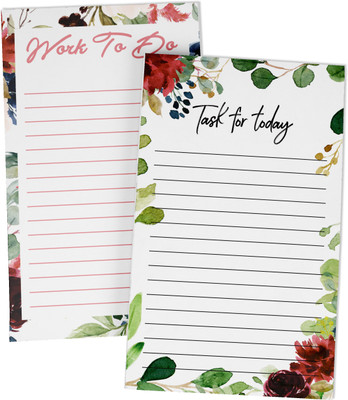 Inkdotpot Daily Planner A5 Planner Unruled 50 Pages(Multicolor, Pack of 2)
