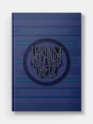 Macmerise Wakanda Forever Black Panther Head A5 Diary Ruled 100 Pages(Multicolor)