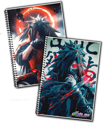 NOTEme Hand Made Spiral Binding A4 Notebook unruled 200 Pages(Multicolor, Pack of 2)