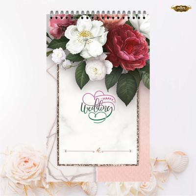 Nyouta Wedding Notepad Regular Note Pad Single Ruled. 100 Pages(Wedding Notebook)
