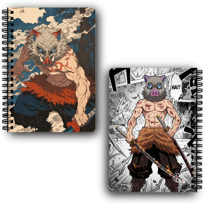 Goku Ki Dukan Demon Slayer Anime Notebook A5 Diary Unruled 140 Pages(Mulitcolour)