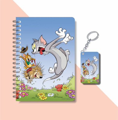craft maniacs TOM & JERRY A5 Notebook RULED 160 Pages(Multicolor)