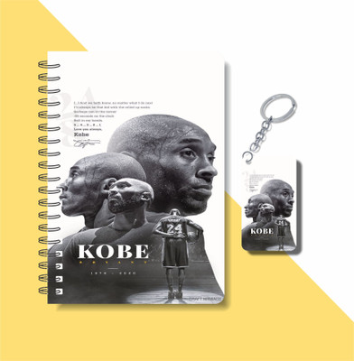 craft maniacs 2023 KOBE DIARY + KEYCHAIN A5 Notebook RULED 160 Pages(Multicolor)