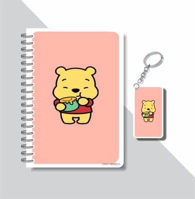 craft maniacs WINNIE THE POOH COLLECTION A5 Notebook RULED 160 Pages(Multicolor)