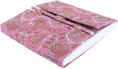 HOMESTIC Cardboard Travel Notebook A5 Diary Plain Page 100 Pages(Light Pink)