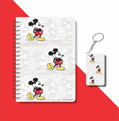 craft maniacs WALT DISNEY 2023 COLLECTION A5 Notebook RULED 160 Pages(Multicolor)