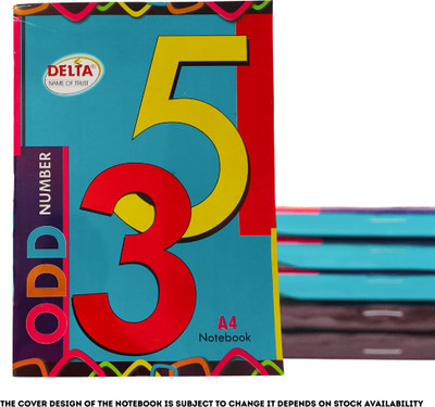GS store Delta A4 Notebook Rulled 212 Pages(Multicolor, Pack of 6)