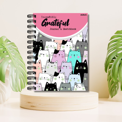 ekdali Incredibly grateful colorful journal A5 Journal Ruled 160 Pages(Multicolor)