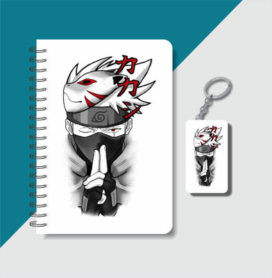 craft maniacs A5 NOTEBOOK + KEYCHAIN COLLECTION A5 Notebook RULED 160 Pages(Black, White)