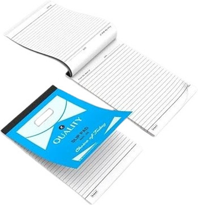 jewett Note Pad Regular Note Pad Plain 80 Pages(Blue, Pack of 10)