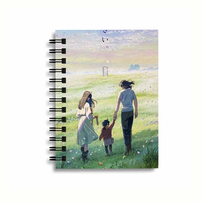 DI-KRAFT Designer diary notebook with wiro binding 120 pages 6*8 inches w-015 A5 Notebook UNRULED 120 Pages(multicolor 15)