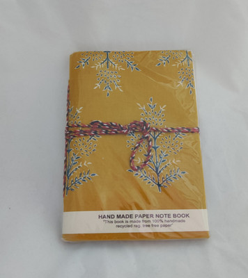 Hot shopper Hand made Regular Notebook Unruled 80 Pages(Yellow)