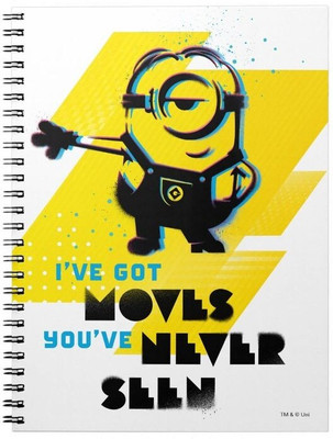 craft maniacs MINION COLLECTION A5 Notebook RULED 160 Pages(Multicolor)