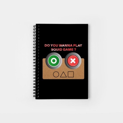 craft maniacs SQUID GAMES SPECIAL NOTEBOOK A5 Diary RULED 160 Pages(Multicolor)