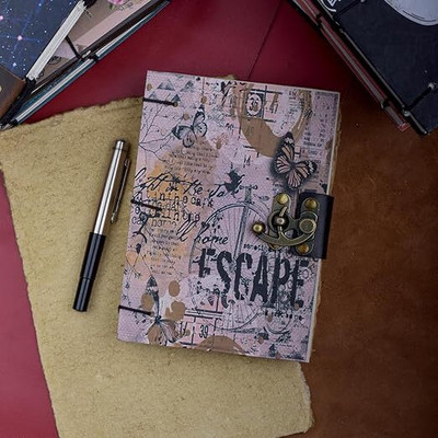 Bonjour Store Diary Notebook With Lock Clasp For Gift Office Use A5 Diary Unruled A5 Diary Unruled 200 Pages(Multicolur)