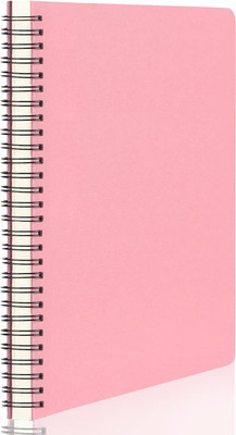craft maniacs ECO FRIENDLY 2023 COLLECTION A5 Notebook RULED 120 Pages(Pink, Pack of 3)