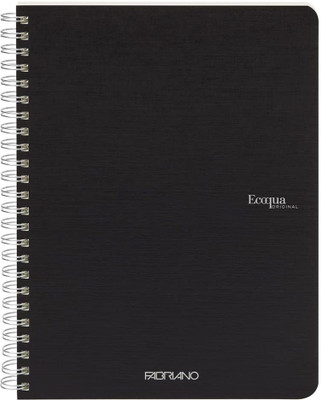 Fabriano Ecoqua A5 Note Book Lined 140 Pages(Black)